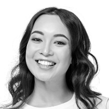 Smiling asian woman