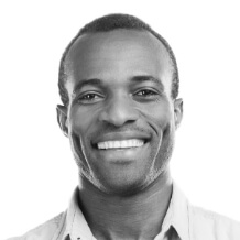 Smiling african american man