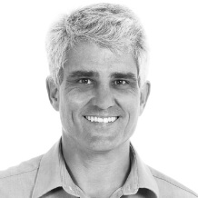 Smiling middle aged man