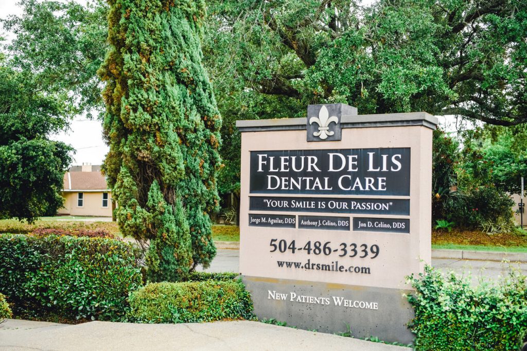 Fleur de Lis Dental Care Name Board